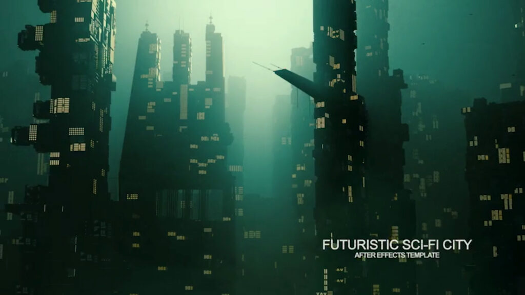 Futuristic Sci Fi City
motion graphics after effects template 